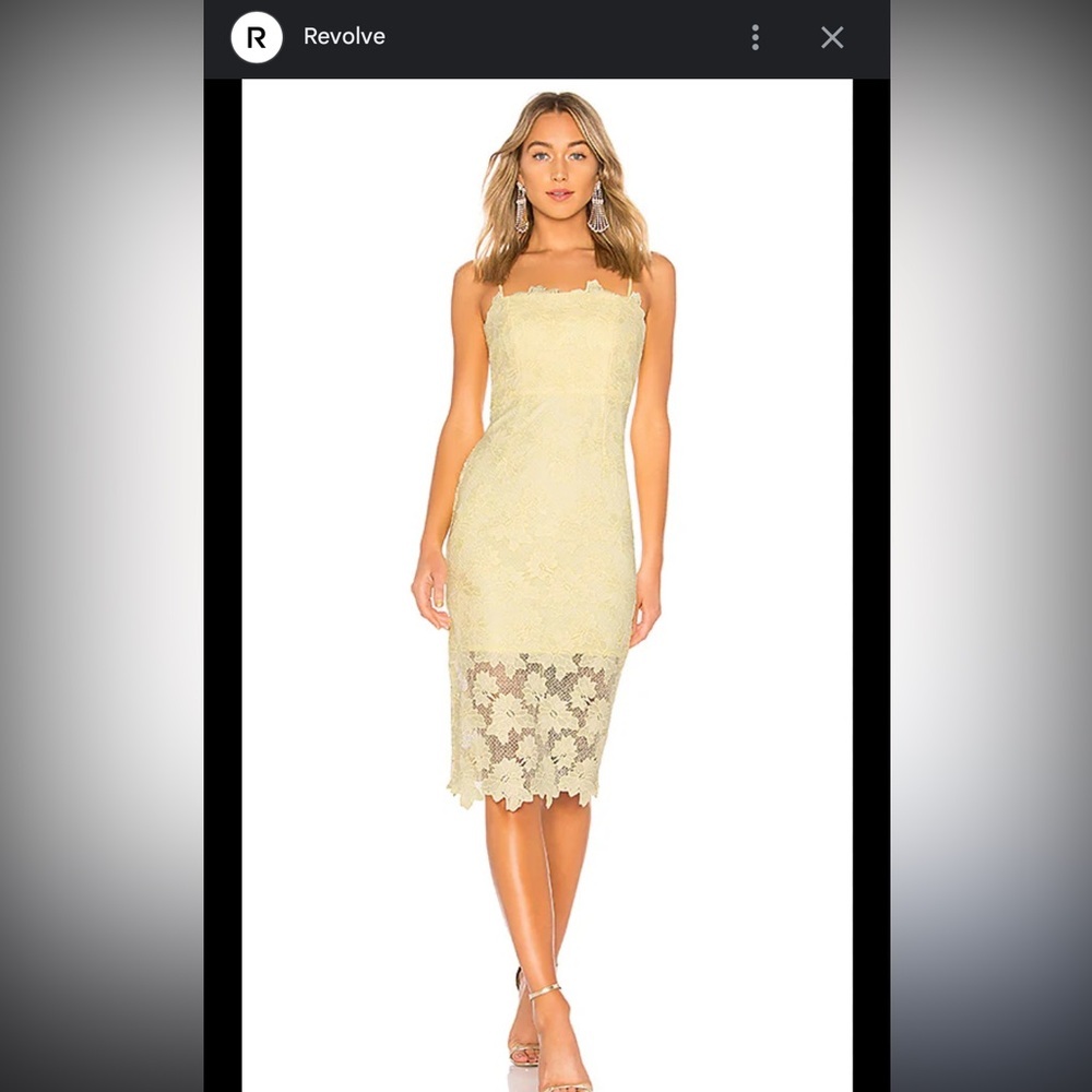 Nwot Bardot Sunshine Dress in Lemon - Picture 4 of 11